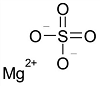 Formulebiterzoutklein Bitterzout, Magnesiumsulfaat, Engels Zout of Epsomzout - Natuurlijk gezond - Santura